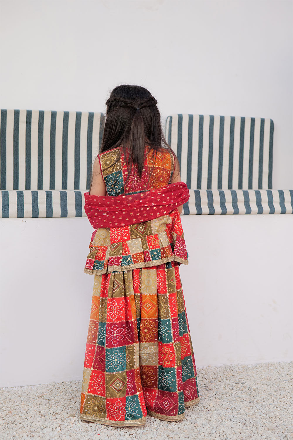 Tussar Silk Multi Stitched Suit - Senorita