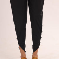 Cotton Black Trouser - Stonez