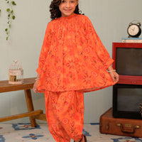 Polyester Swiss Lawn Pink Stitched Suit - Senorita
