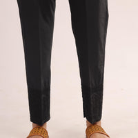 Cotton Black Trouser - Stonez