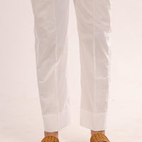 Cotton Off White Trouser - Stonez