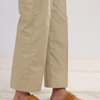 Cotton Dark Beige Trouser - Stonez