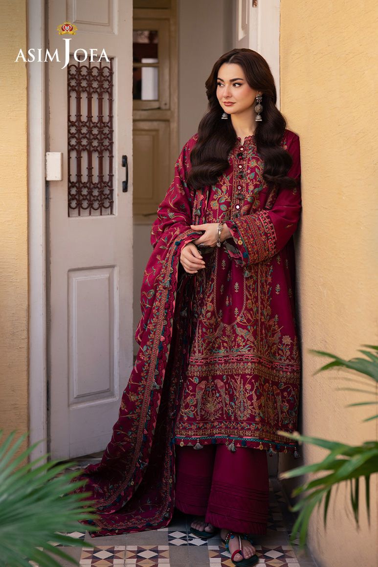 Design 10 - Asim Jofa Pashmina Stitched Collection