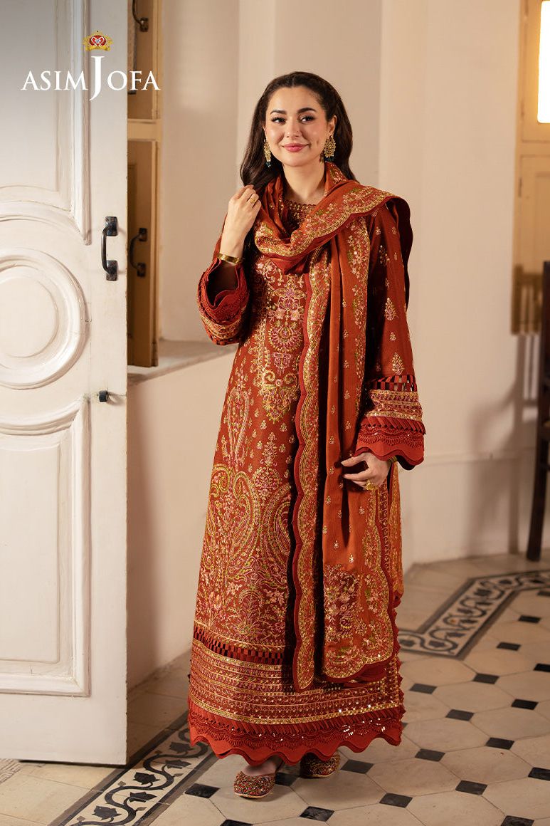 Design 7 - Asim Jofa Pashmina Stitched Collection
