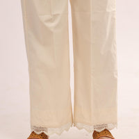Cotton Off White Trouser - Stonez