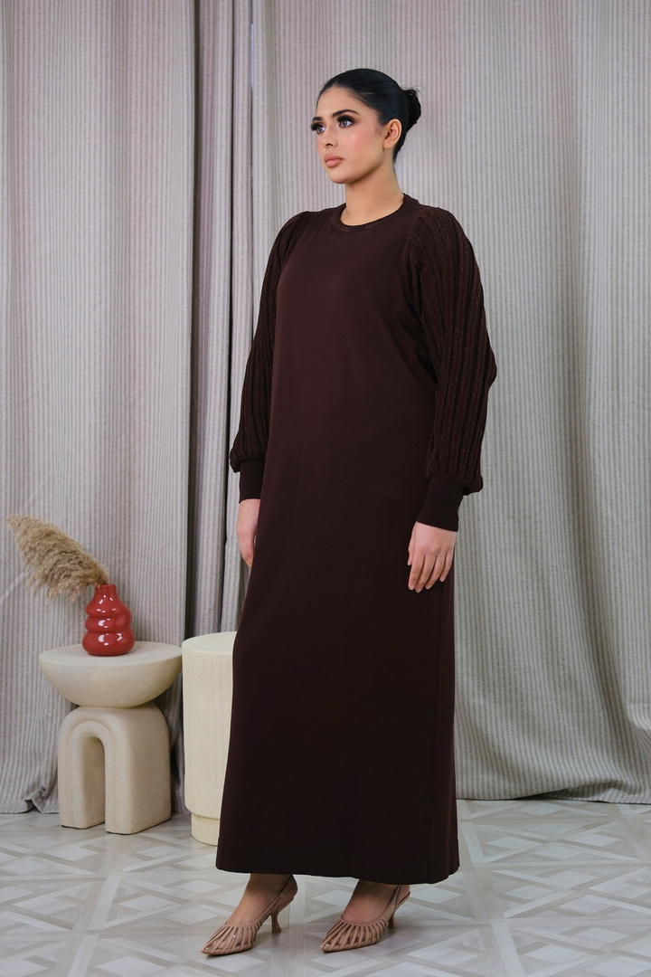 Safiya Brown Knit Dress