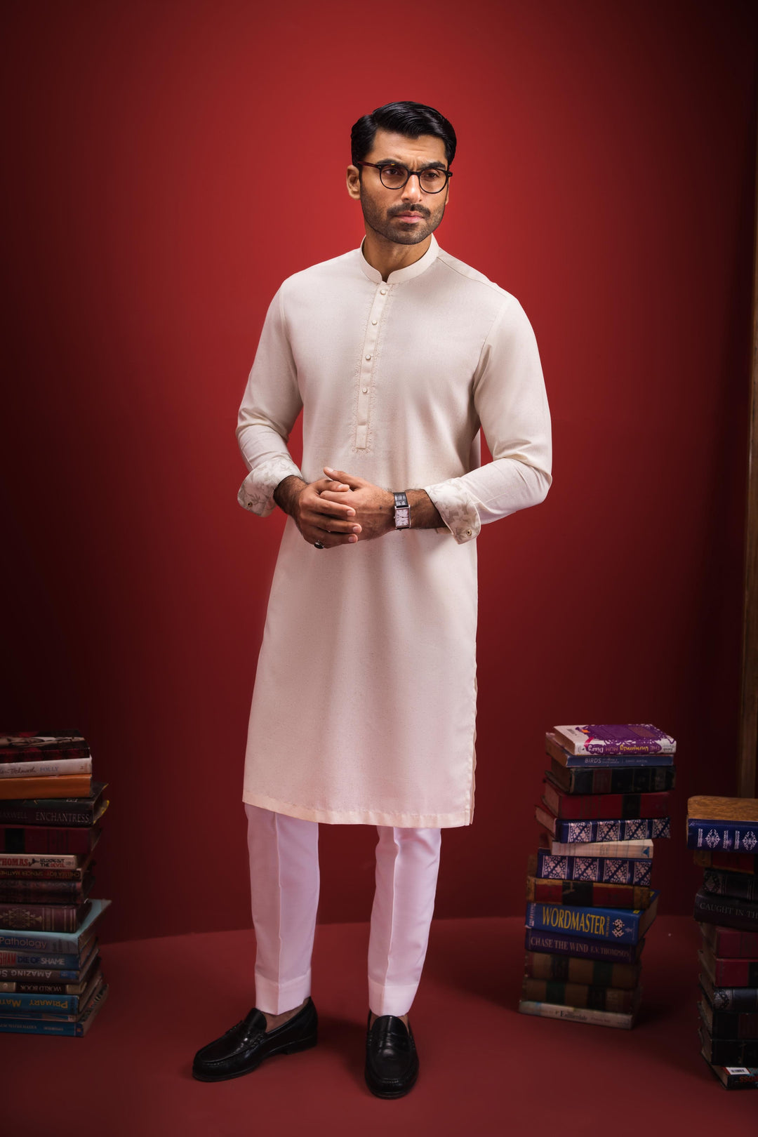 Cotton Off White Kurta Trouser - Cast & Crew