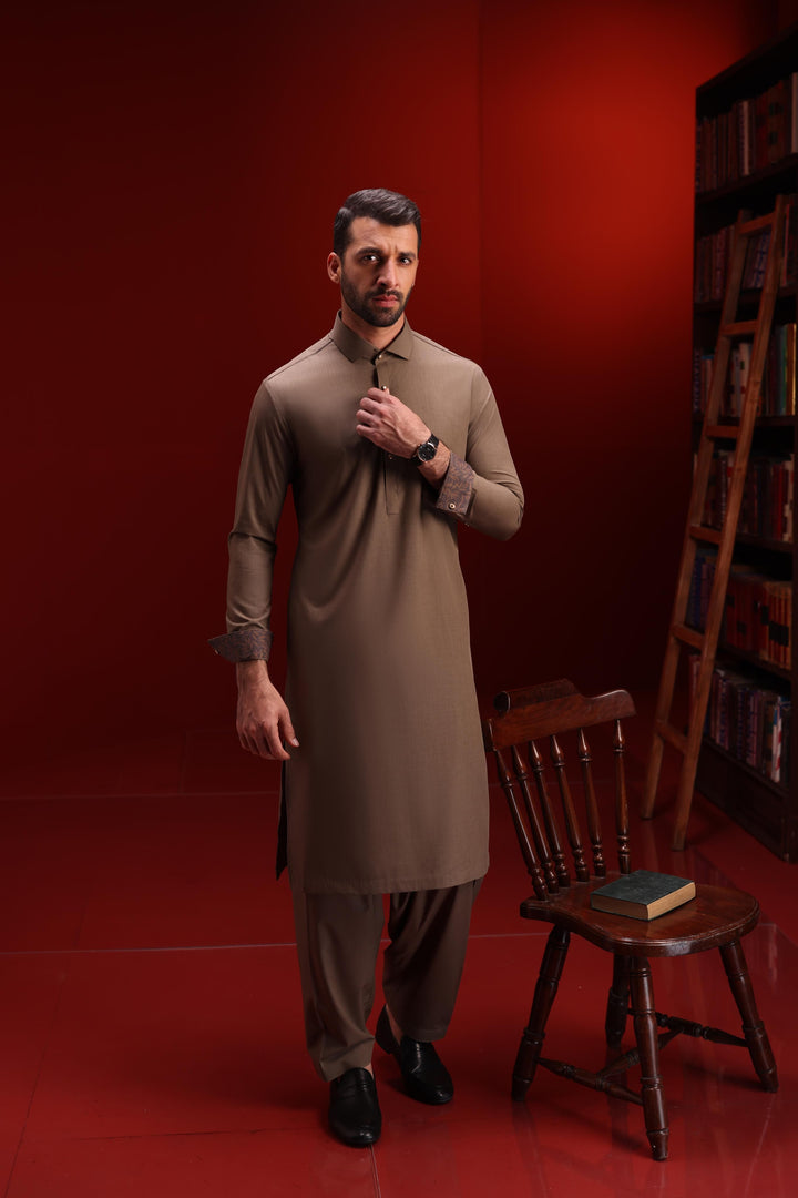 Blended Brown Shalwar Kameez - Cast & Crew