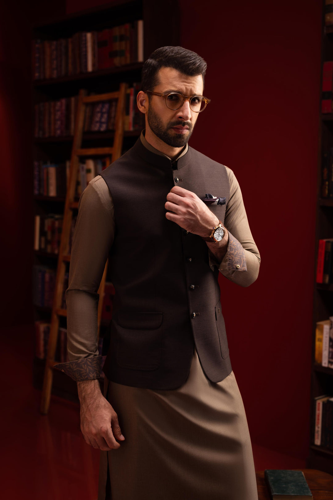 Blended Brown Shalwar Kameez - Cast & Crew