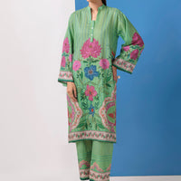 Cambric Mint Green Stitched Suit - Bonanza