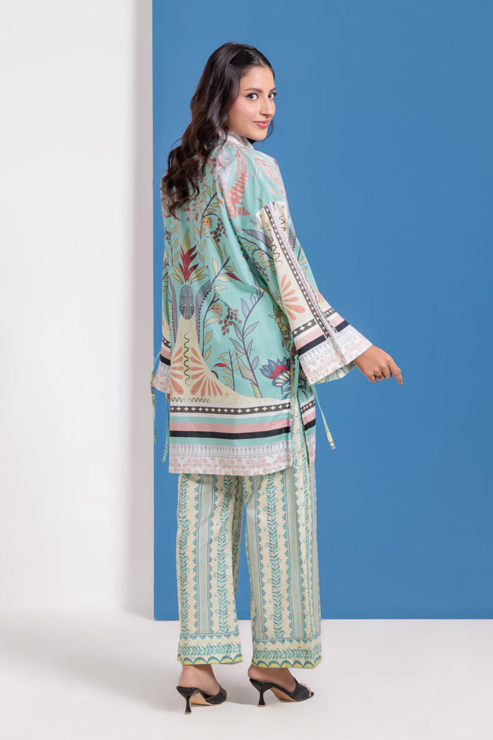Cambric Sea Green Stitched Suit - Bonanza