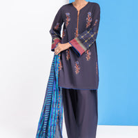 Lawn Black Kurti - Bonanza