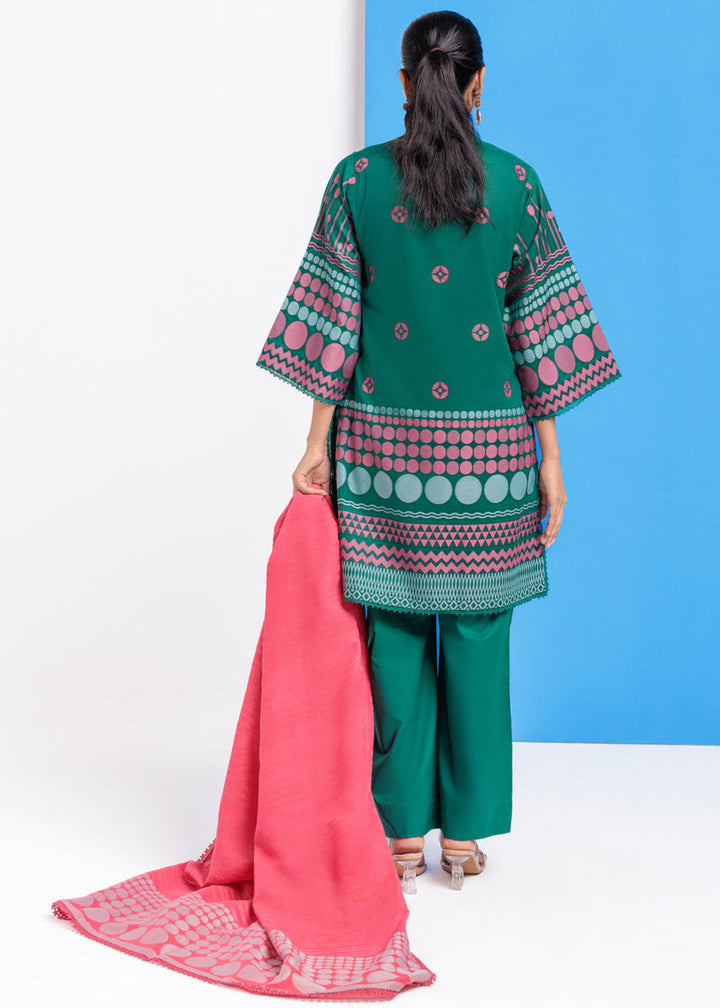 Jacquard Green Stitched Suit - Bonanza