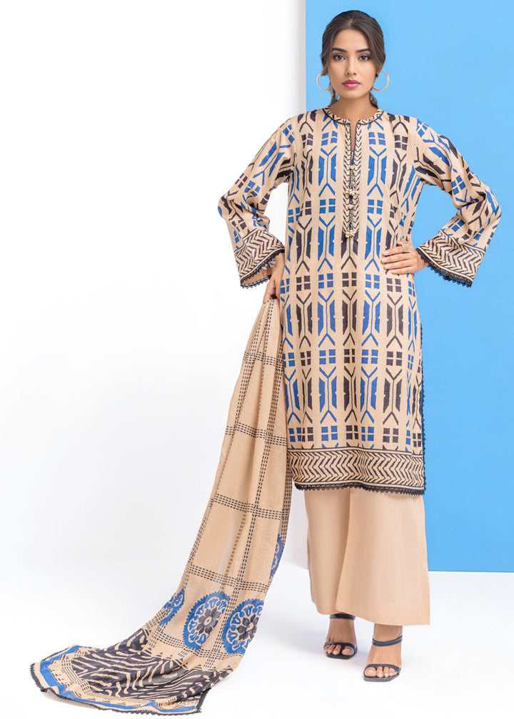 Cambric Beige Stitched Suit - Bonanza