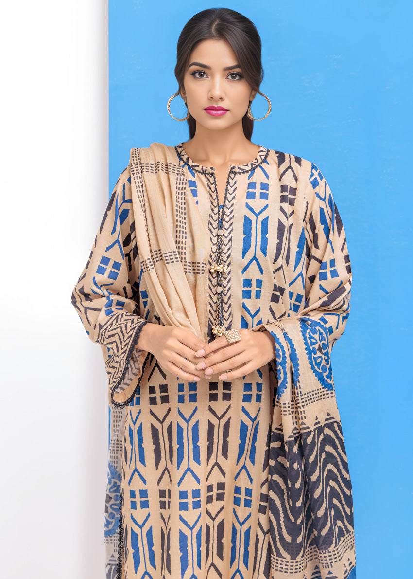 Cambric Beige Stitched Suit - Bonanza