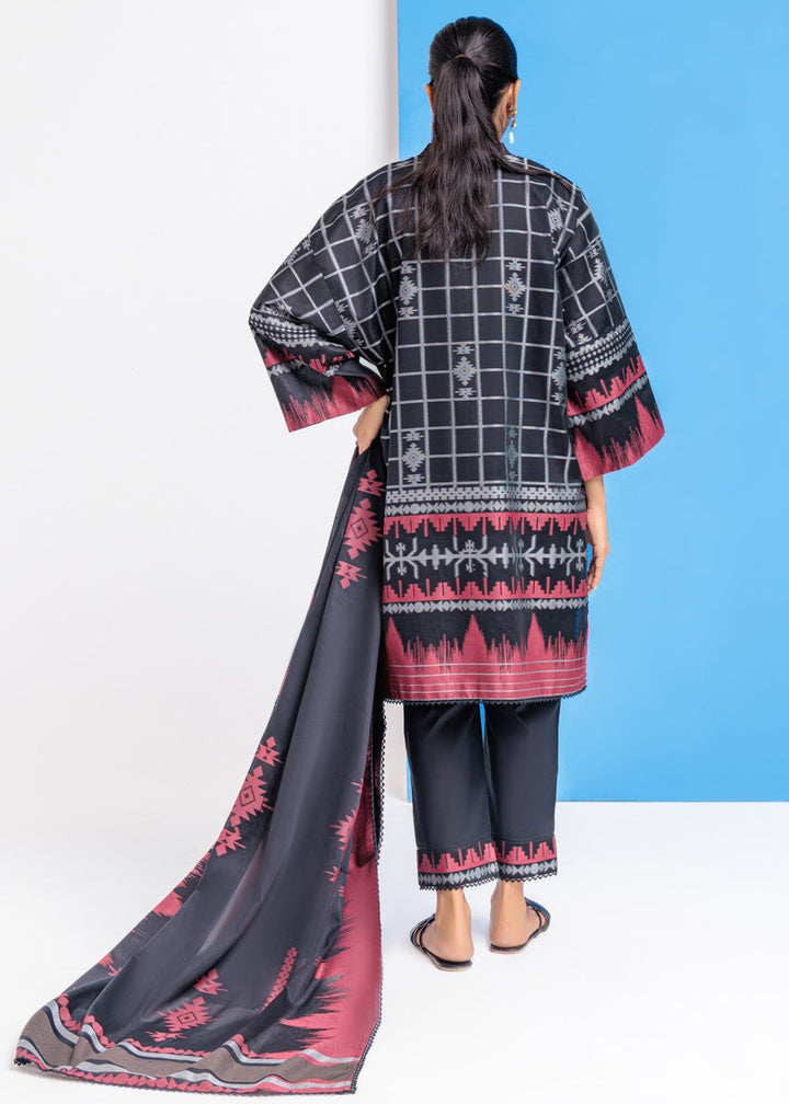 Jacquard Black Stitched Suit - Bonanza