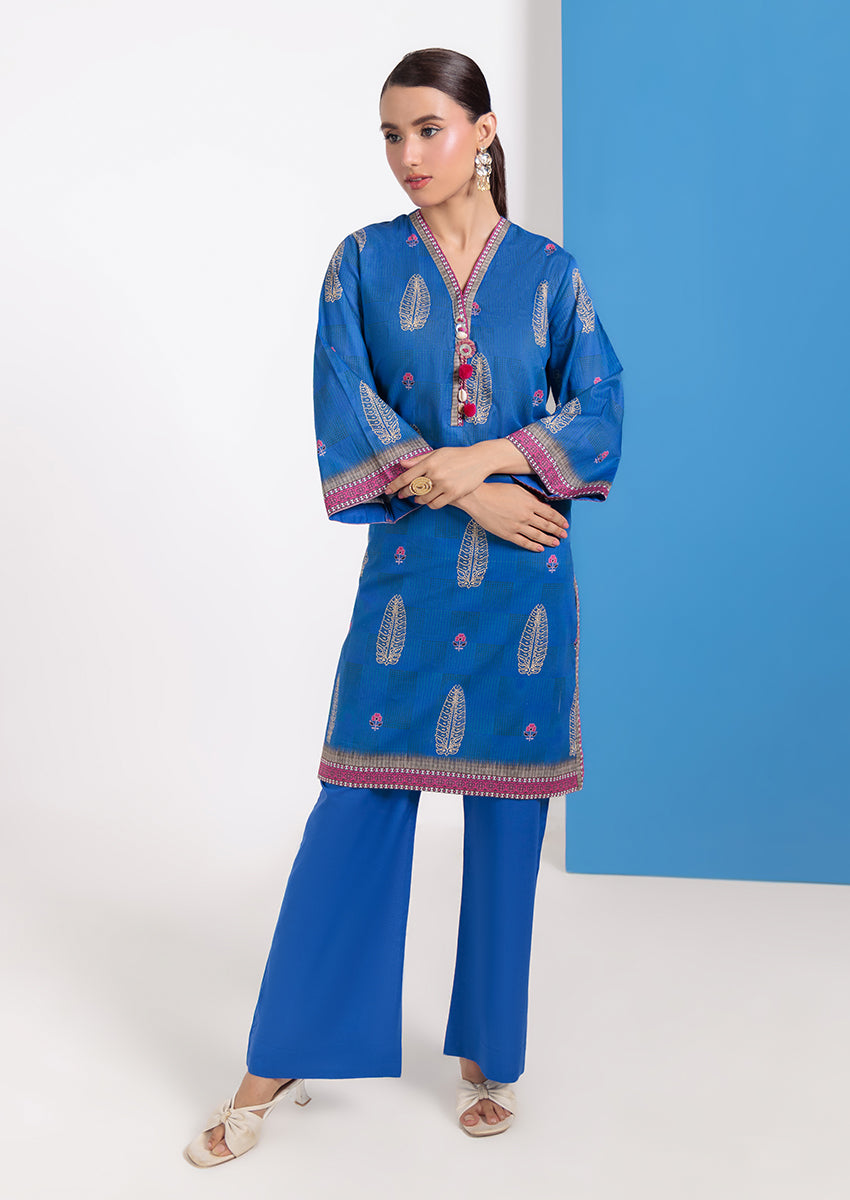 Cambric Blue Stitched Suit - Bonanza