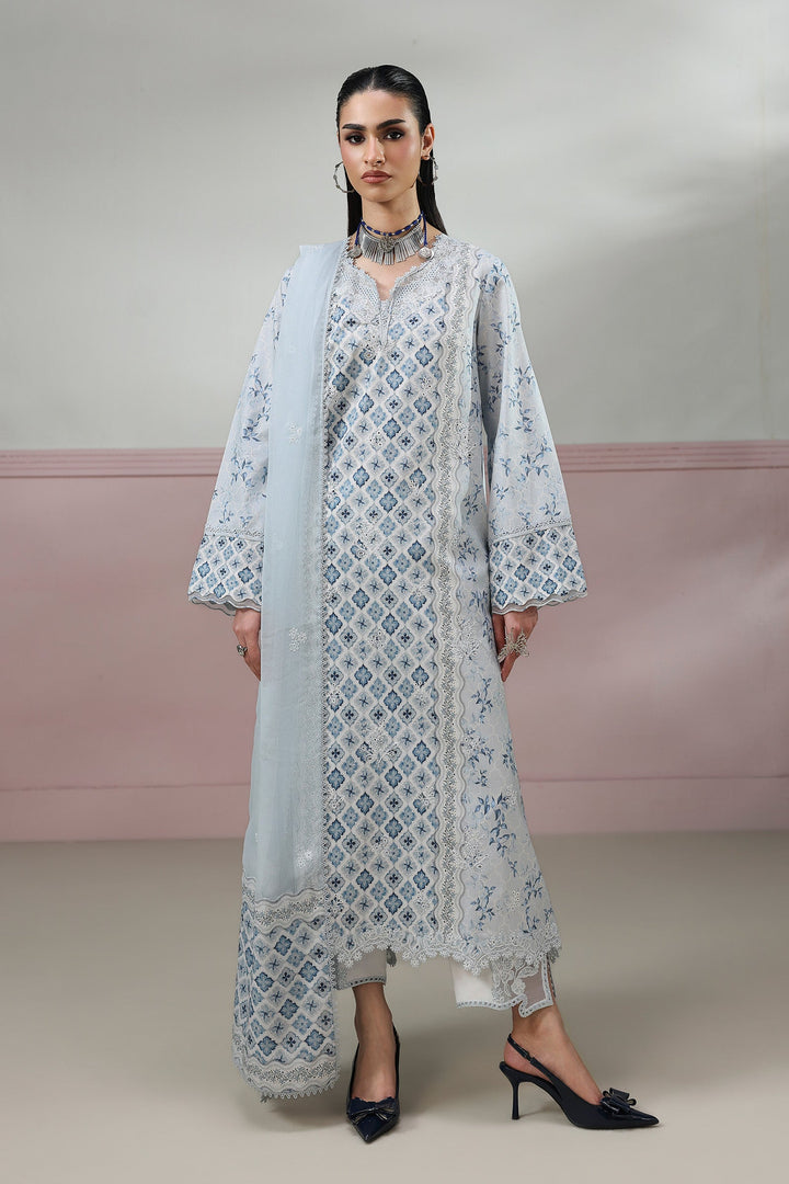 Aline - Qalamkar QPrint Drop III Stitched