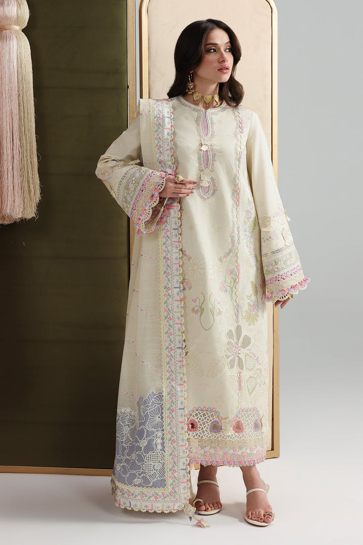 Elma - Qalamkar Festive Lawn '26 Stitched