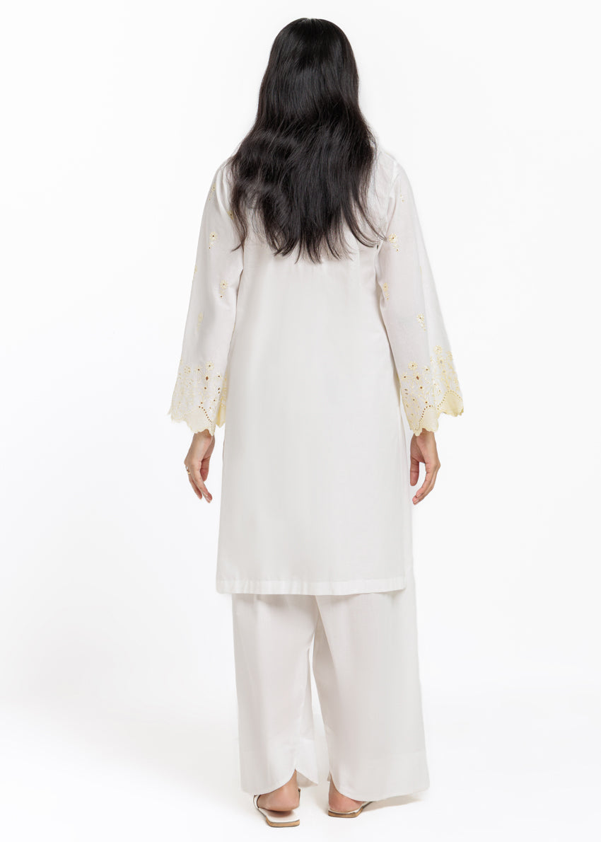 Cambric White Stitched Suit - Bonanza