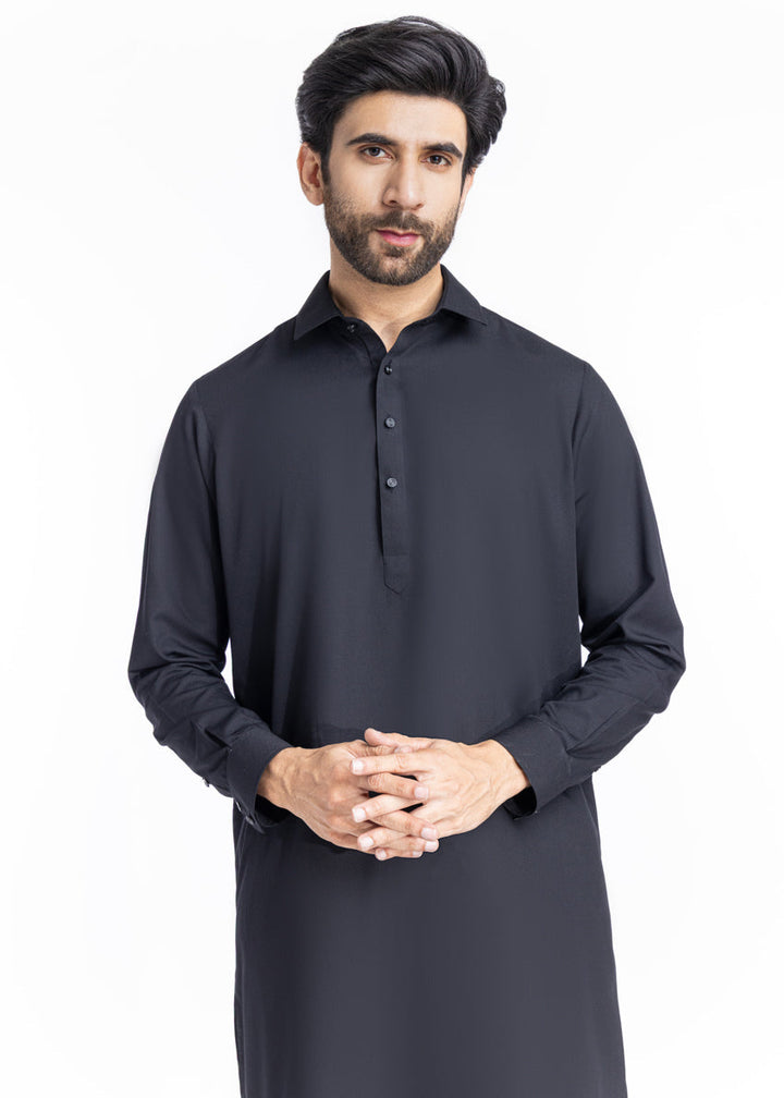 Blended Black Shalwar Kameez - Bonanza