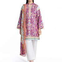 Cambric Purple Stitched Suit - Bonanza