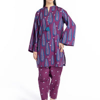 Cambric Plum Stitched Suit - Bonanza