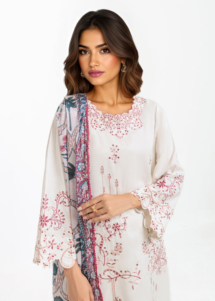 Cambric White Stitched Suit - Bonanza