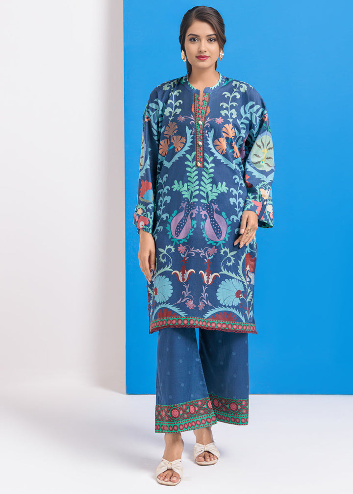 Cambric Blue Stitched Suit - Bonanza