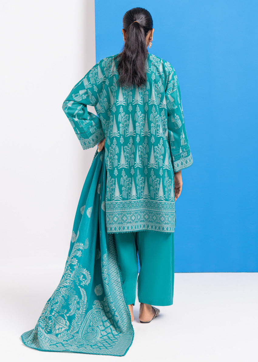 Jacquard Blue Stitched Suit - Bonanza