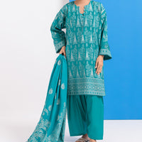 Jacquard Blue Stitched Suit - Bonanza
