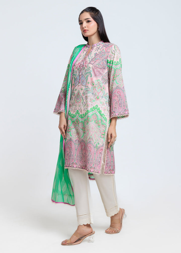 Cambric Light Pink Stitched Suit - Bonanza