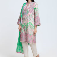 Cambric Light Pink Stitched Suit - Bonanza