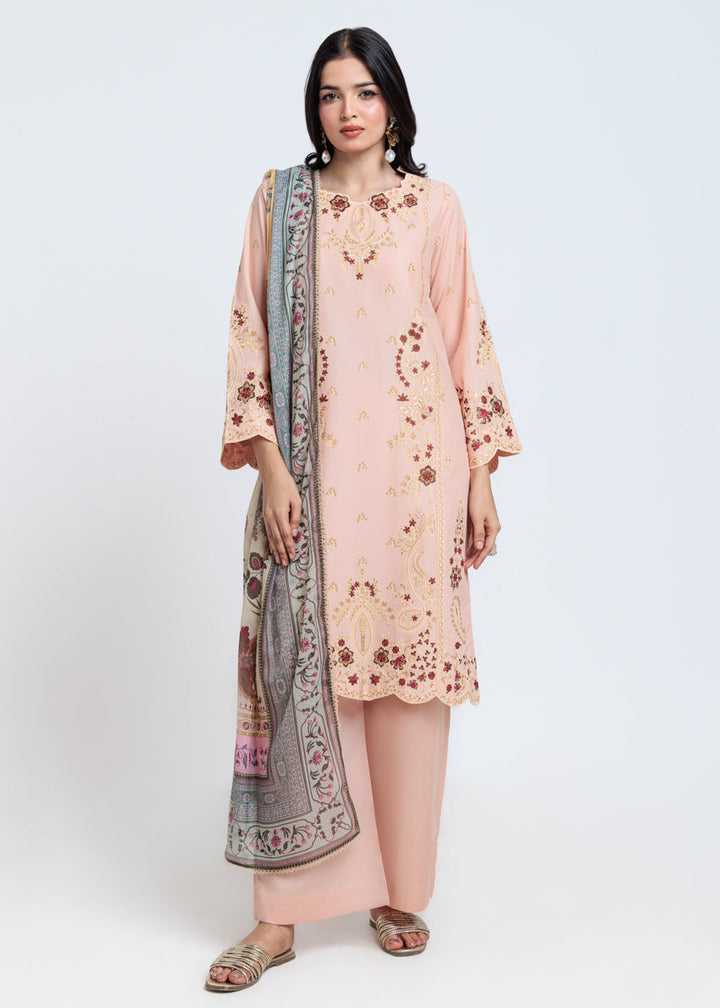 Cambric Beige Stitched Suit - Bonanza