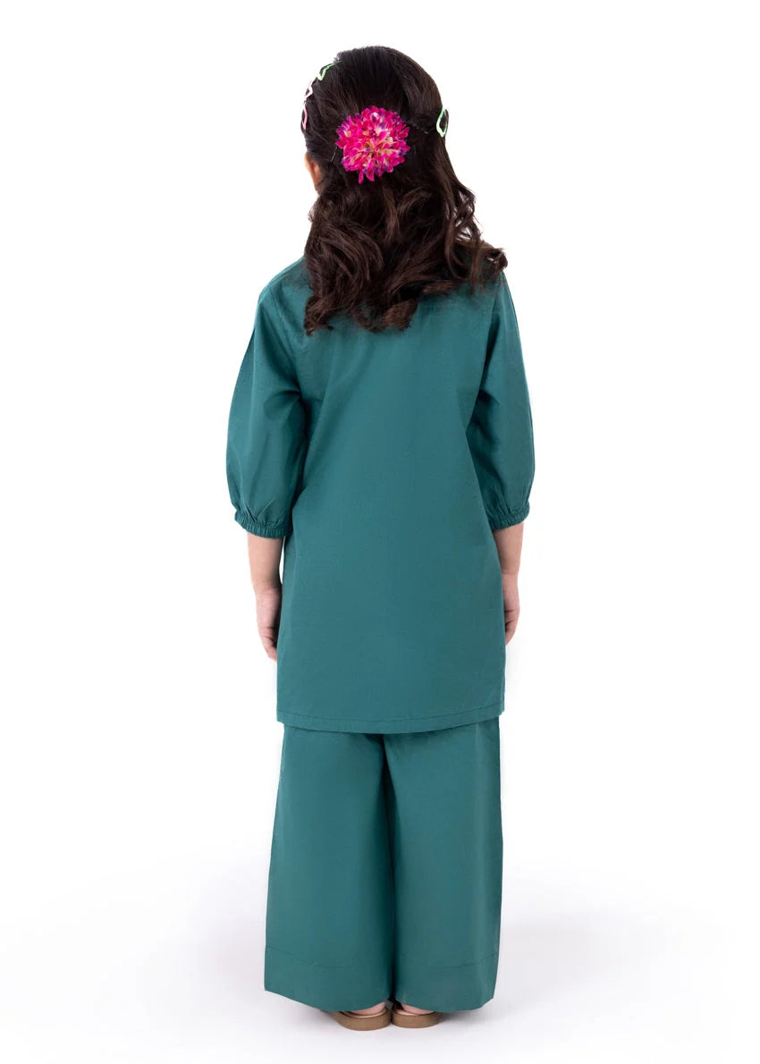 Cambric Green Stitched Suit - Bonanza