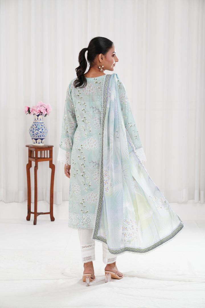 Tulip Glow - Farasha Printed Essentials Stitched