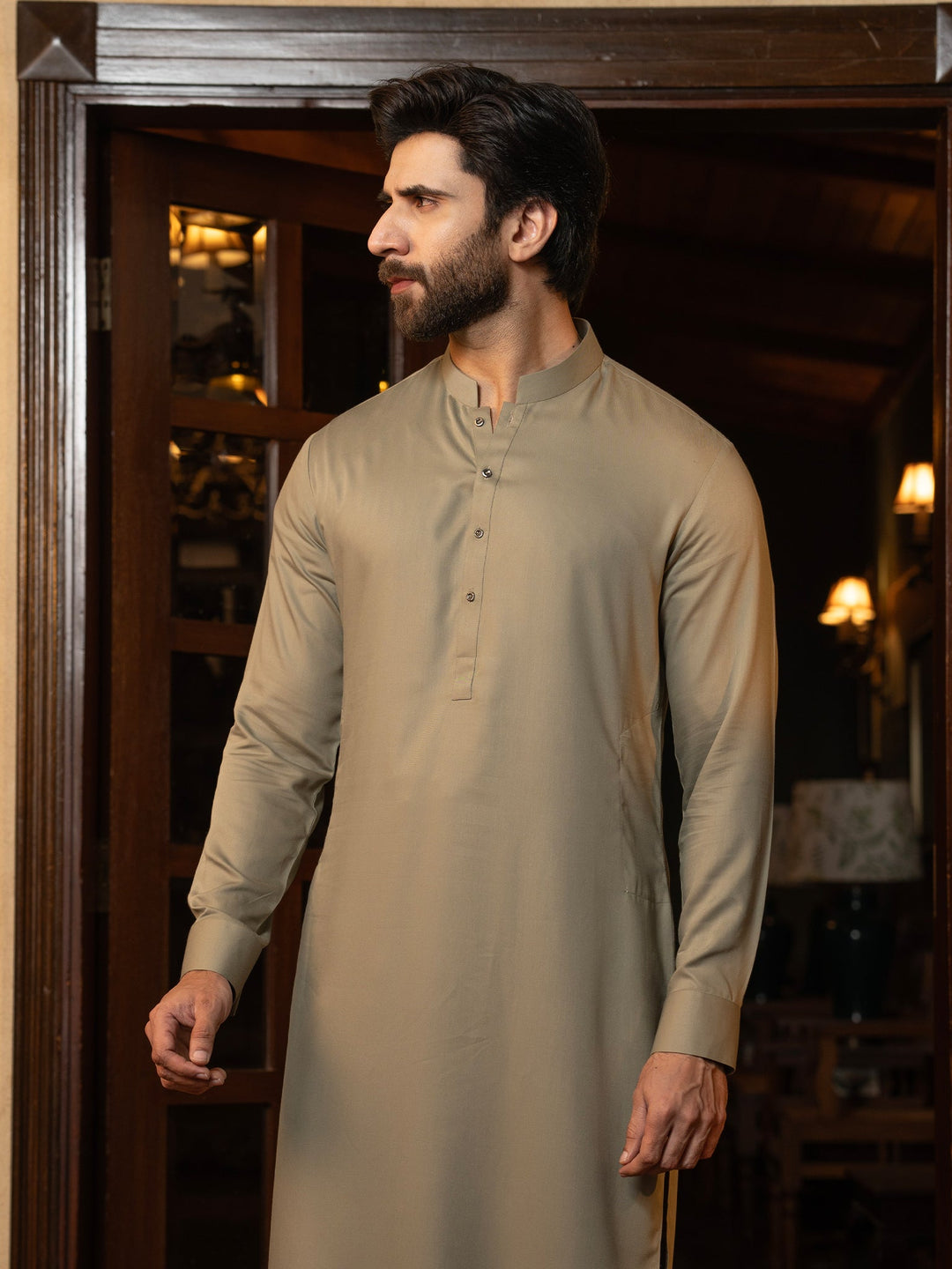 Blended Burberry Grullo Kurta Trouser - J. Junaid Jamshed
