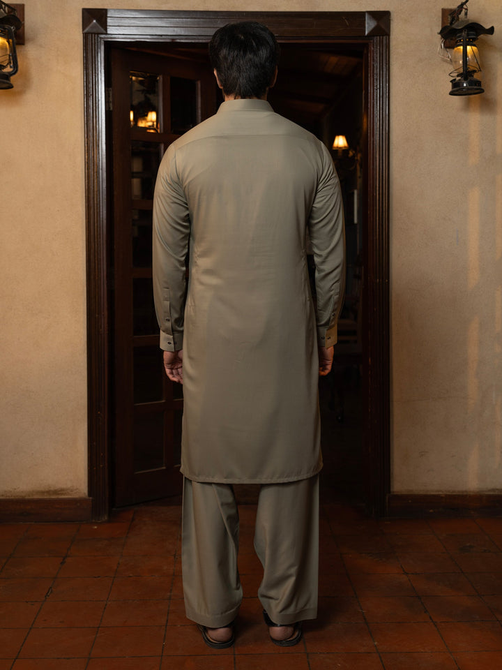 Blended Burberry Grullo Kurta Trouser - J. Junaid Jamshed