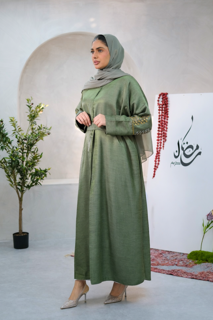Olive Ember Abaya Set