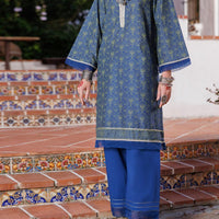 Lawn Blue Kurti - Almirah