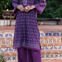 Lawn Purple Kurti- Almirah