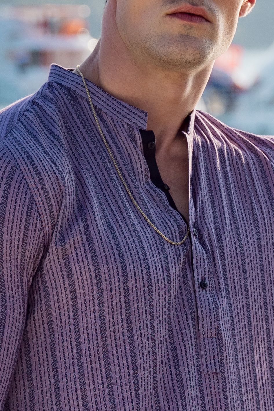 Cotton Purple Kurta - Almirah