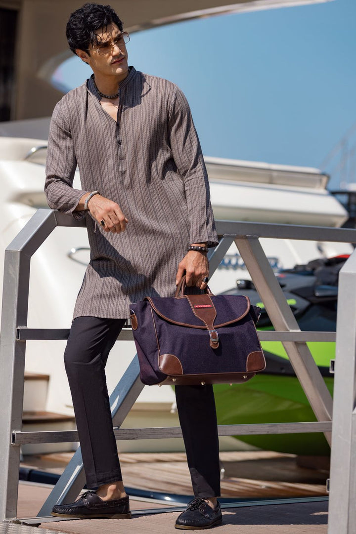 Cotton Grey Kurta - Almirah