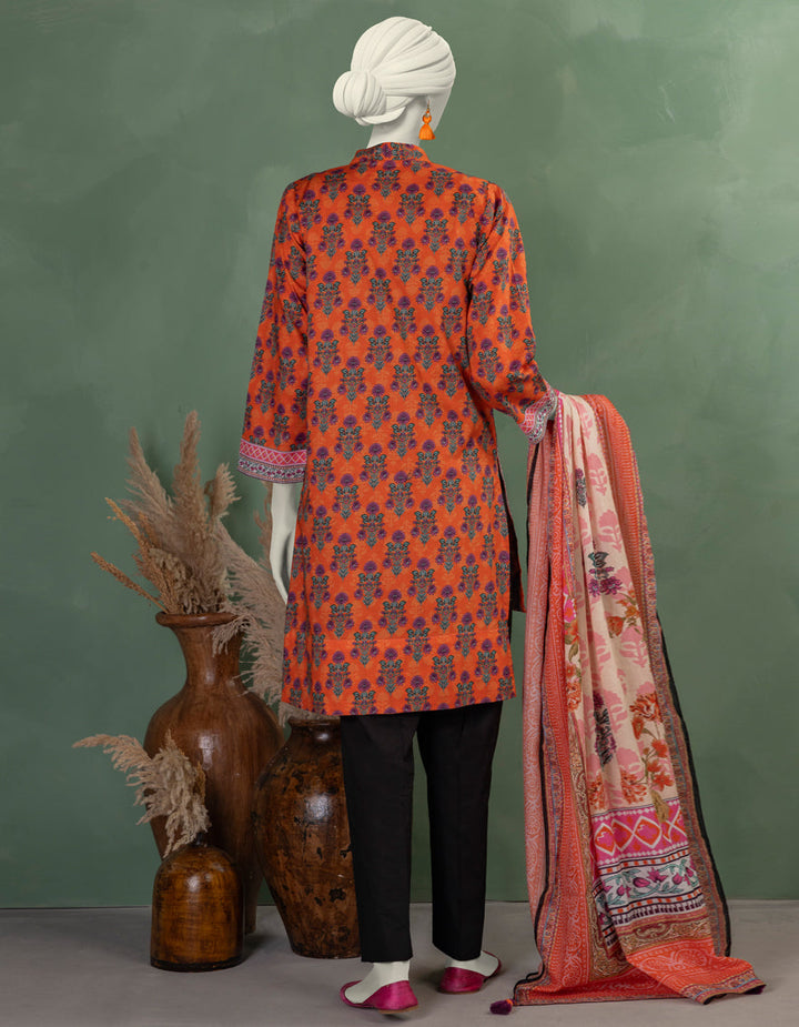 Lawn Multicolor Unstitched Suit - J. Junaid Jamshed
