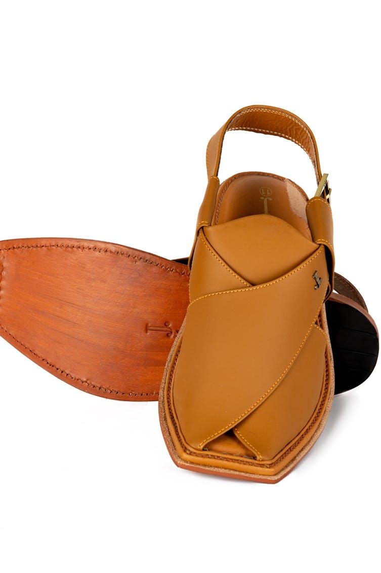Brown Peshawari Chappal- J. Junaid Jamshed