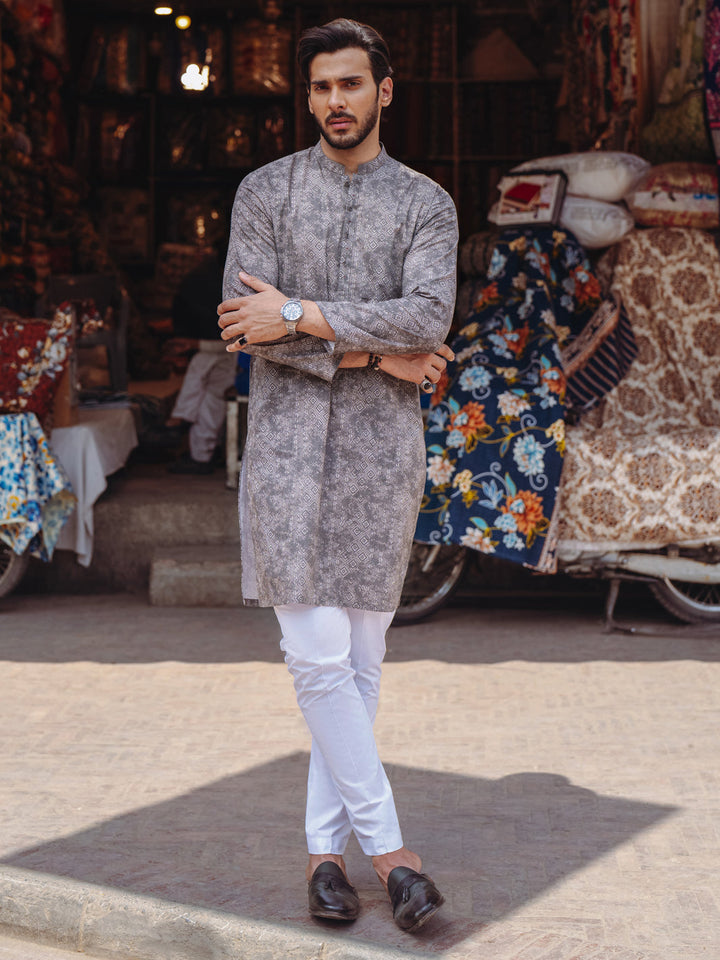 Cotton Brown Kurta - Almirah