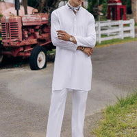 Cotton White Kurta - Almirah