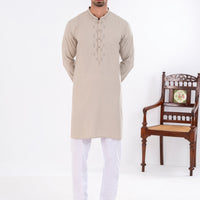 Blended Ivory Kurta - Almirah