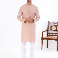 Blended Beige Kurta - Almirah