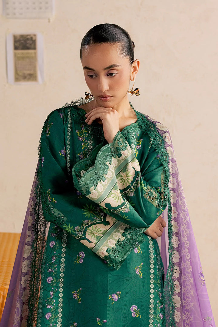 Dobby Lawn Green Stitched Suit - Vanya